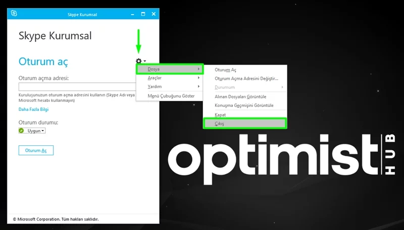 Skype Kurumsal Otomatik Başlamasını Engelleme