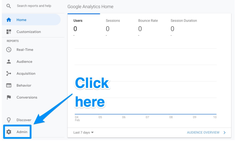Google Analytics Ayarlar Düğmesi