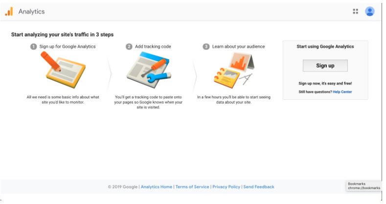Google Analytics Hesabı Oluşturma