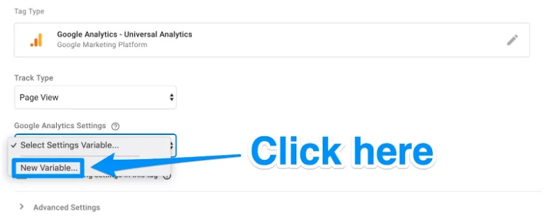 Google Analytics Yeni Değişken Öğesi