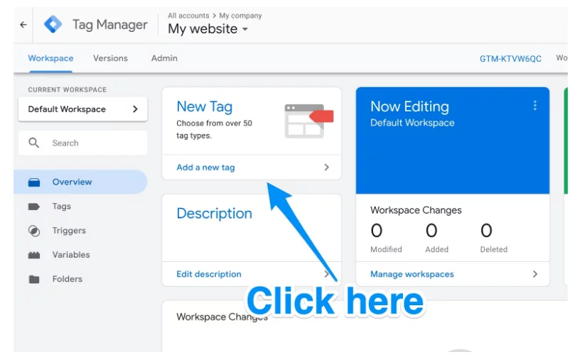 Google Tag Manager Yeni Etiket Ekleme