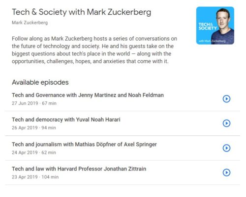 Googe Podcast araması