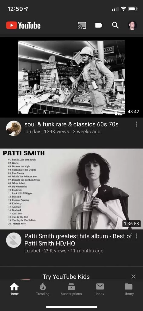 Youtube'un Karanlık Modu